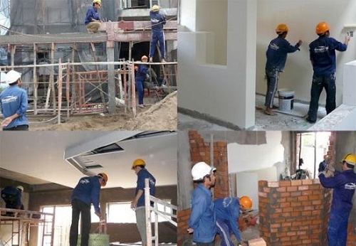 Thợ xây trát tường nhà – thợ xây dựng hà nội